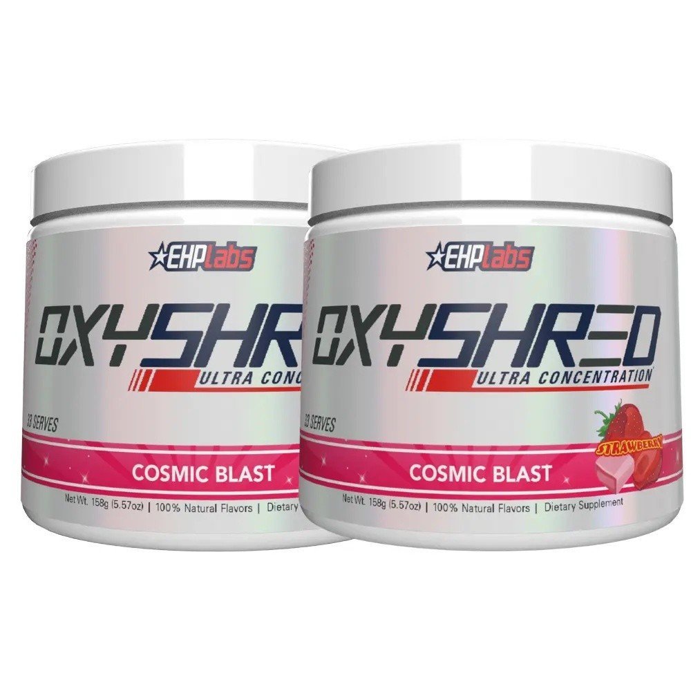 OxyShred Ultra Twin Pack Pre Workout Gym - 2x Energy Powder, Sugar-Free, Focus, Up & Save, Best Valu