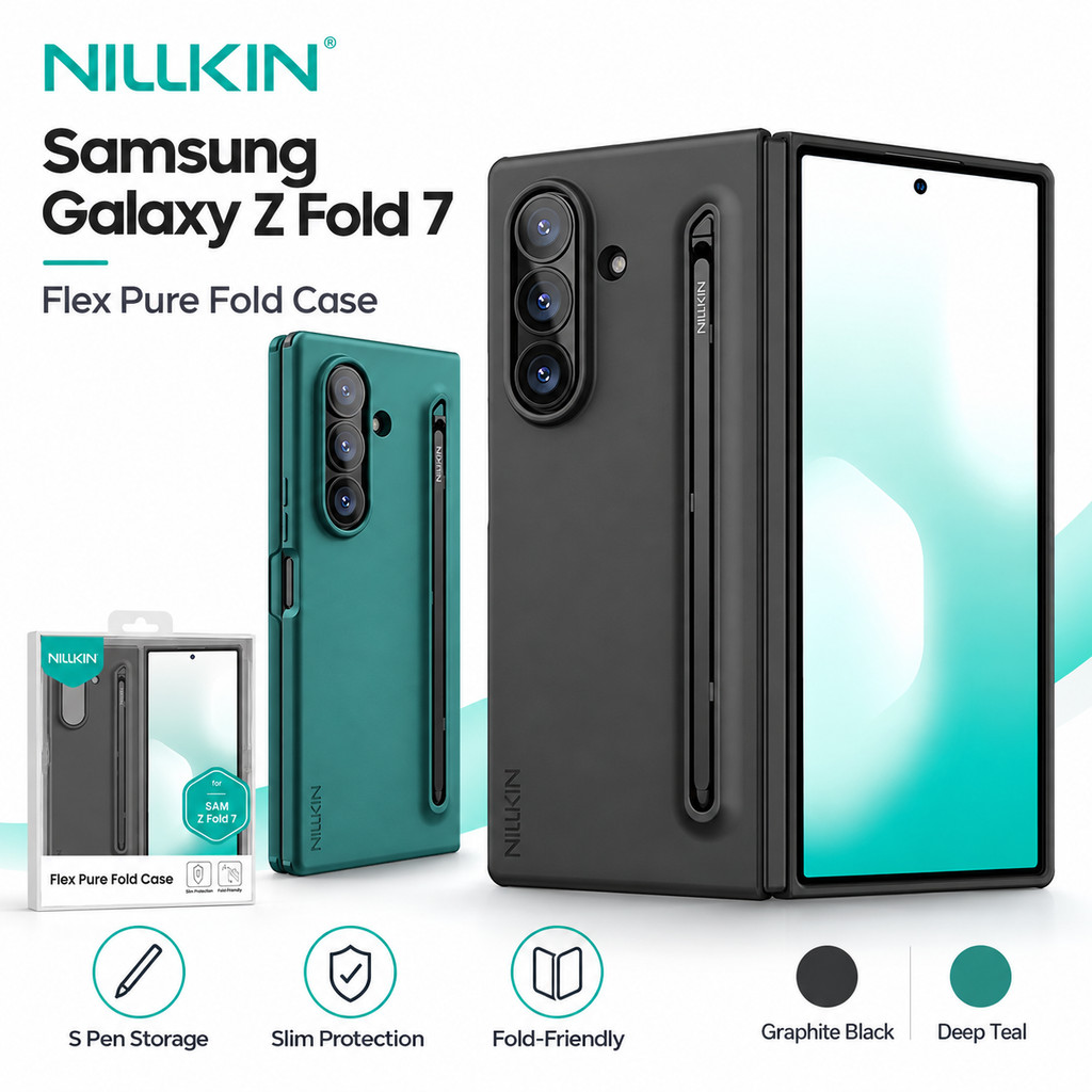 NILLKIN เคส สําหรับ Samsung Galaxy Z Fold 7 Fold7 วัสดุที่เหมาะกับผิวทนน้ํามัน CA4023