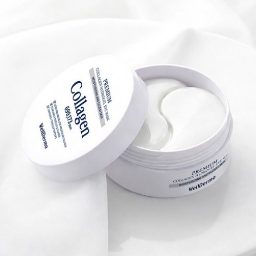 [ของแท้ 100%] WellDerma Premium Collagen Hydrogel Eye Mask 60 ชิ้น | 699173คอลลาเจน ppm | เปปไทด์ | 
