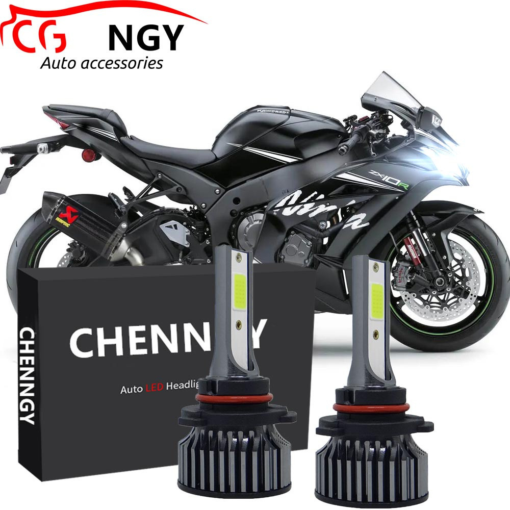 สําหรับ Kawasaki ZX10 ZX10R LED 2011-2015 2016 2017 2018 2019 2020 - 2x LED ไฟหน้าหลอดไฟ TE สีขาว 60