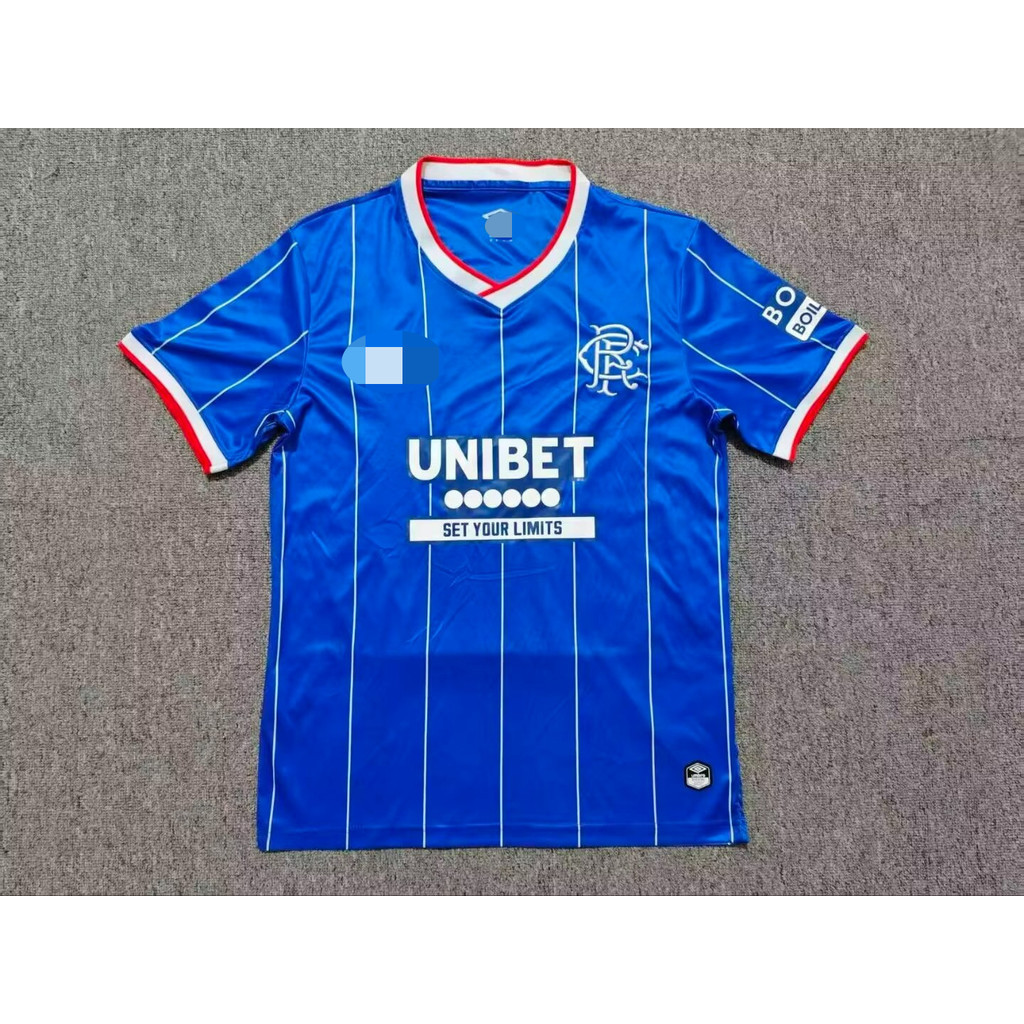 พัดลมรุ่น 26-27 Rangers home Short Sleeve Man Jersey S-4XL