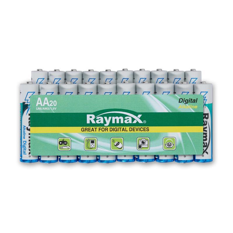 RAYMAX ถ่านอัลคาไลน์ AA รุ่น LR6/20S ขนาด AA แพ็ค 20ก้อน