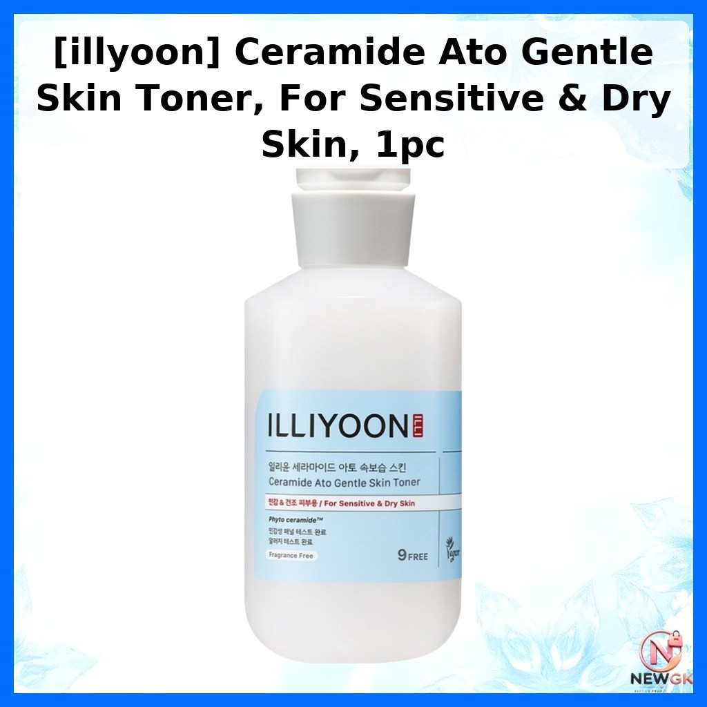 [illyoon] Ceramide Ato Gentle Skin Toner, สําหรับผิวแพ้ง่ายและผิวแห้ง, 1 ชิ้น / โทนเนอร์เกาหลี / สํา