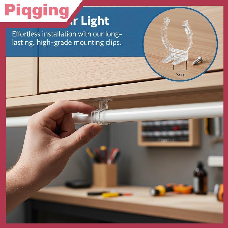 Piqging T5 T8 LED Neon Tube Holder คลิปคงที่พลาสติก Bule Connector Secure Fascia สําหรับอุตสาหกรรม S