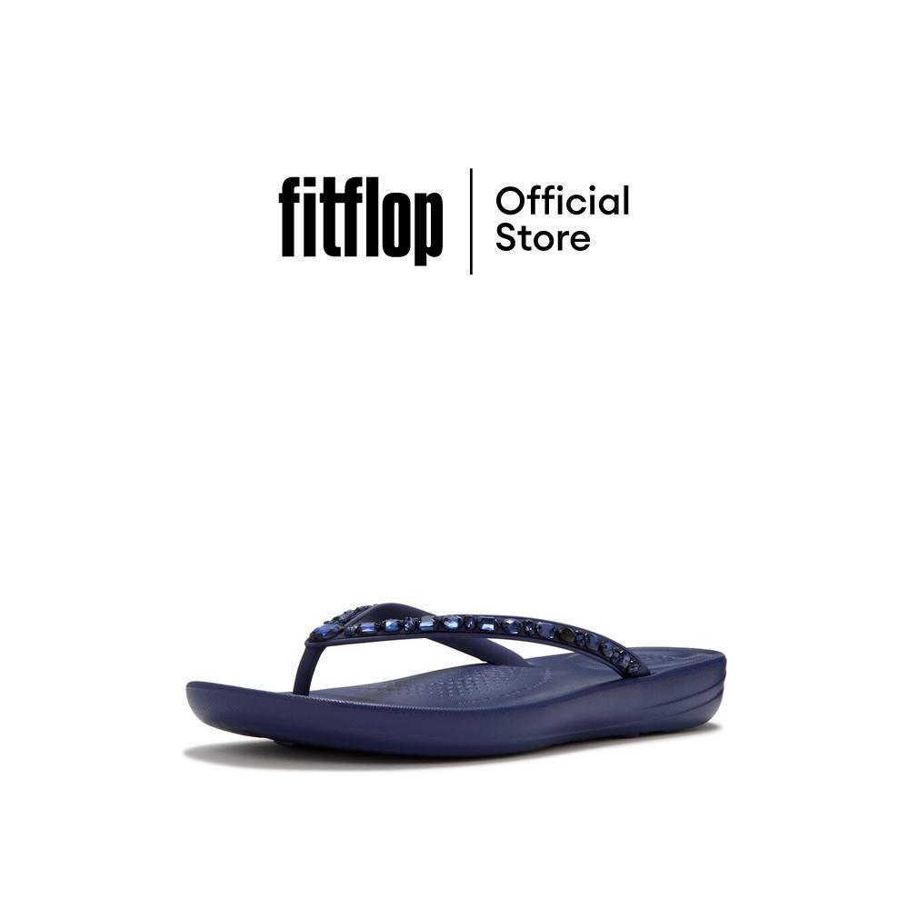 FITFLOP iQUSHION MULTI-CRYSTAL F/F รองเท้าแตะผู้หญิง รุ่น JC8-E49 สี BLUE