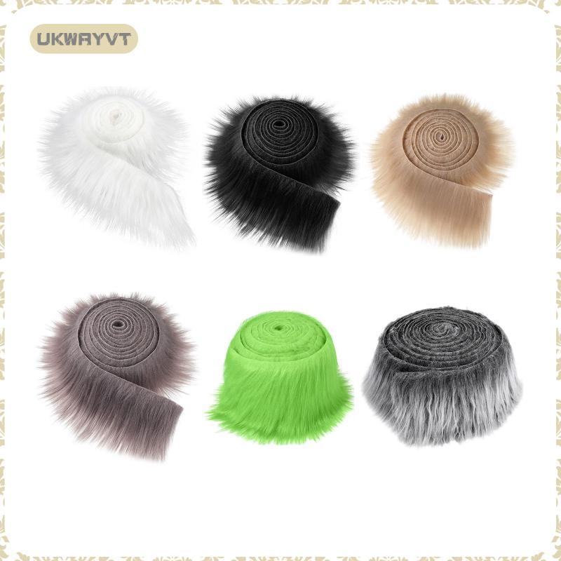 [ukwryvt] ขนเทียมแถบผ้านุ่มหัตถกรรมวัสดุสําหรับ DIY คริสต์มาส Gnome เคราคอสเพลย์เครื่องแต่งกายอุปกรณ
