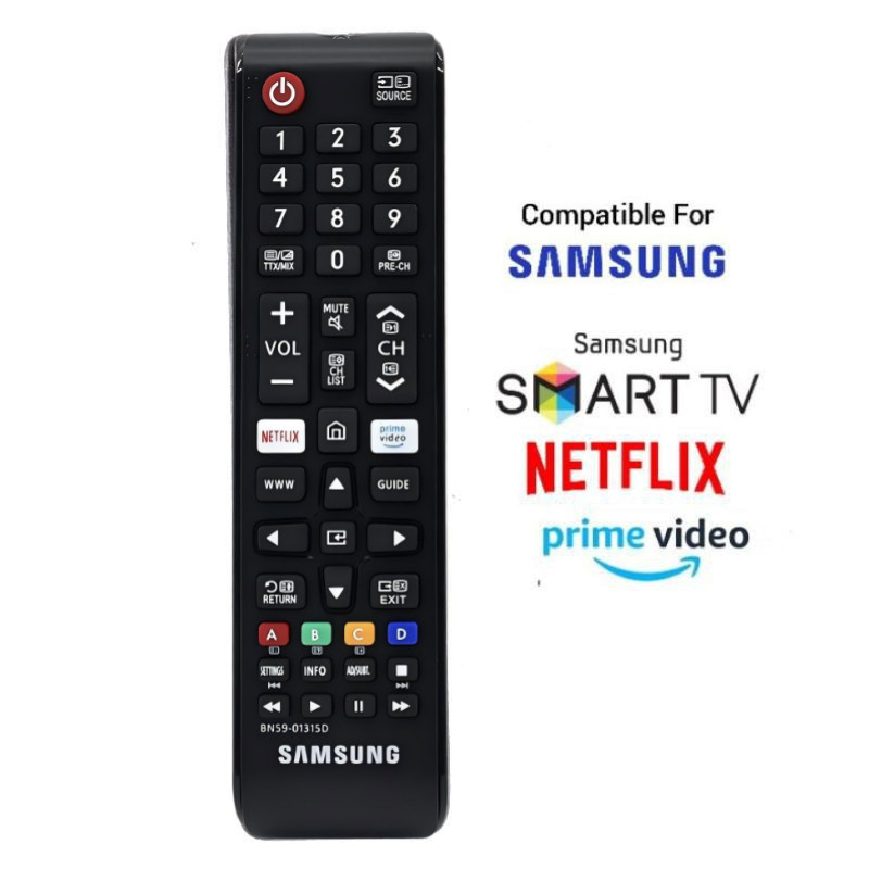 Samsung 4K Smart TV รีโมทคอนโทรล BN59-01315D ใช้งานร่วมกับ UA43RU7100W, UA50TU7000 UA50RU7100W, UA55