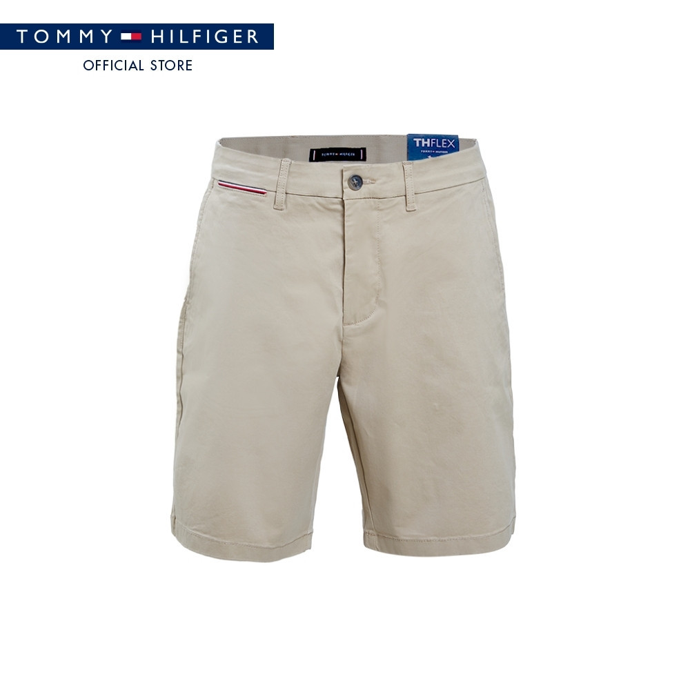 [Special Collection]Tommy Hilfiger กางเกงขาสั้น ผู้ชาย รุ่น XM0XM04501 RAI - สีเบจ ทรง Regular