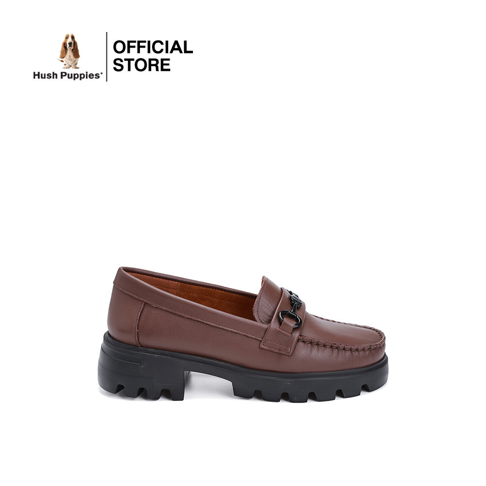 Hush Puppies รองเท้าผู้หญิง รุ่น HP 8WCFB3415F - สีน้ำตาล (รองเท้าลำลองหนังแท้ แบบสวม)