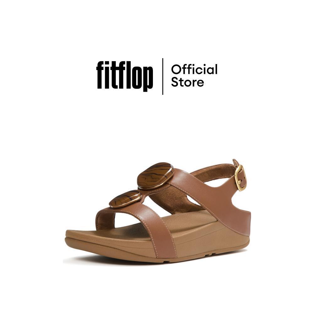 FITFLOP FINO MARBLED-STONE B-STRAP รองเท้าแตะแบบรัดส้นผู้หญิง รุ่น A2J-C15 สี DEEP TAN