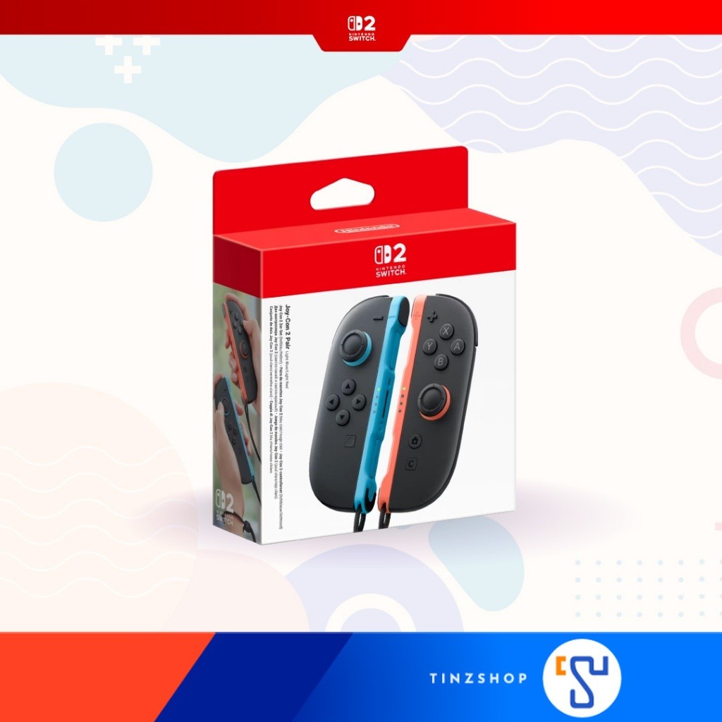 [ส่งด่วน] [Switch2] Nintendo Switch 2 Joy Con 2 (left+right) + Straps JoyCon2 : จอยคอน 2 (ซ้าย+ขวา) [ของแท้] : Tinzshop