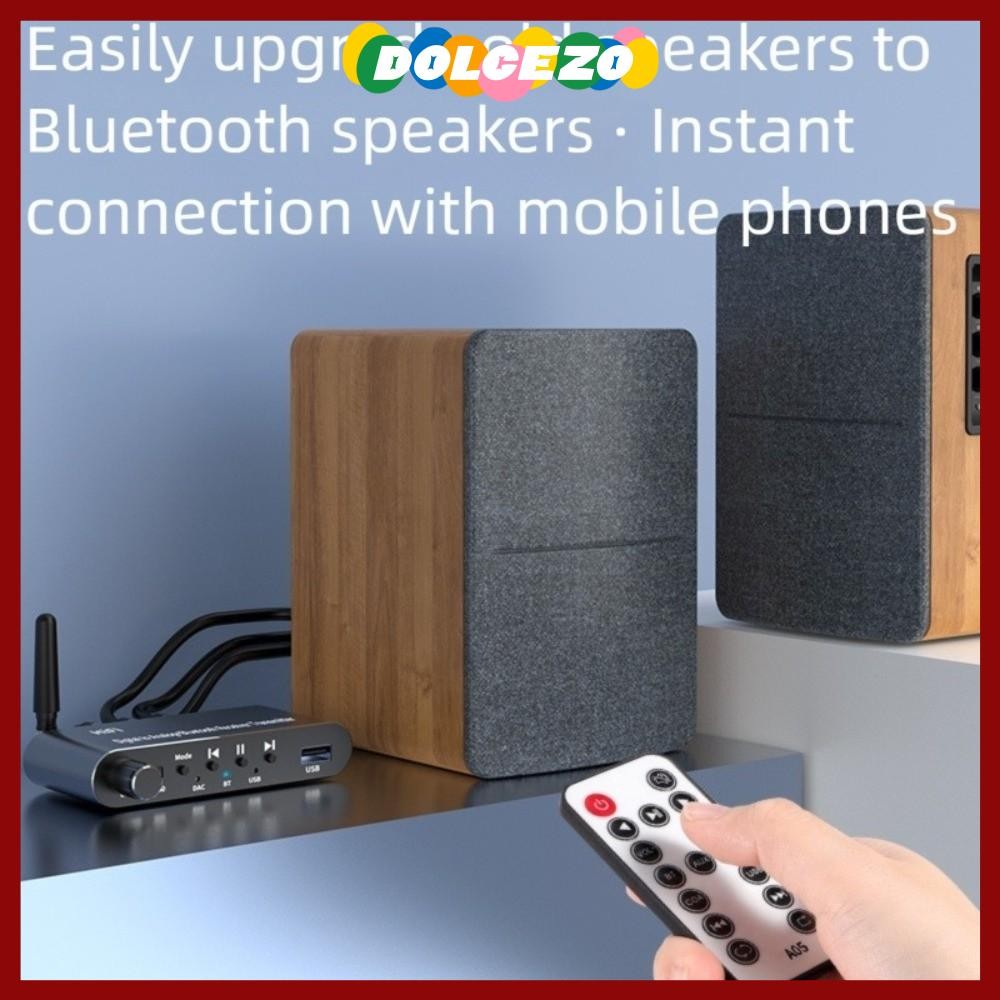 DOLCEZO Digital to Analog Audio Converter, with Remote Aluminium Alloy Digital Optical to 3.5 mm, wi