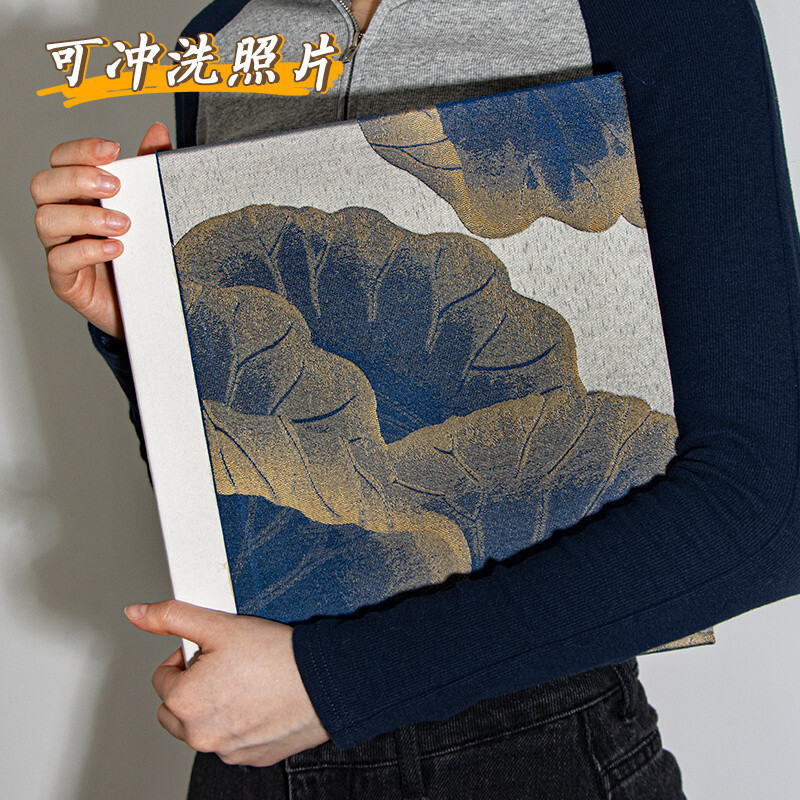 หนังสืออัลบั้มรูป Qinghe Ji Zhijian ขั้นสูงสองด้าน SelfAdhesive Lanated Photo Album2025New Photo Sto