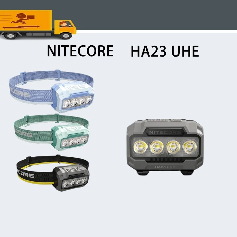 ไฟฉาย NITECORE HA23UHE น้ำหนักเบา มีสีแสงหลากหลาย ใช้งานได้ดีในระยะไกลและตอนกลางคืน