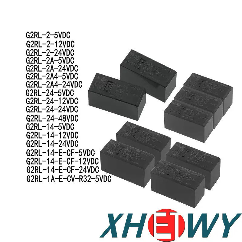 2PCS G2RL-2 1A E 5 12 24 VDC CN 5/8-pin G2RL-2-5VDC G2RL-2A-5VDC G2RL-2A4-24VDC G2RL-24-48VDC G2RL-1