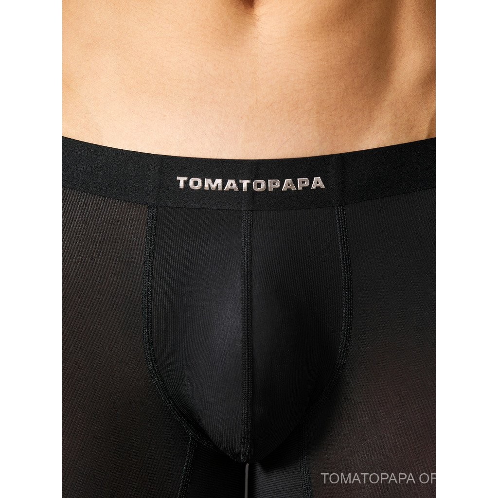 TOMATOPAPA กางเกงบ๊อกเซอร์สำหรับผู้ชายแบบยืดหยุ่น สลีปซีเมน_less_than_removed_by_tool_greater_than_ วัสดุเนียนเหมือนไหม พอดีตัวสำหรับการออกกำลังกายและทำท่าคิกขึกรัด — صورة 4