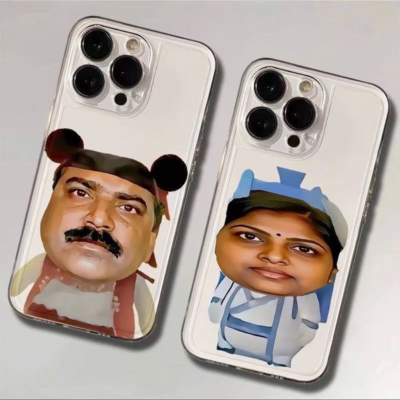 ตลก Nezha และ Aobing ปลอกโปร่งใสสําหรับ iPhone 17 Air 16 15 14 13 12 11 Pro XS Max X XR 8 7 Plus Sof