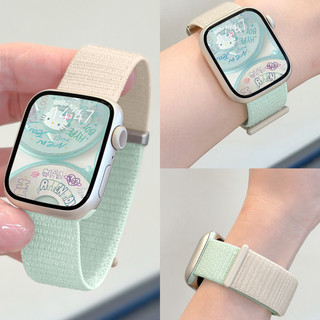 สีบล็อกห่วงสายรัดเวลโครสําหรับแอปเปิ้ลดูชุด11 10 9 8 7 6 กับ 5 4อัลตร้า3 2กีฬาสายรัดระบายอากาศสําหรับ ฉันดู 46มิลลิเมตร49มิลลิเมตร45มิลลิเมตร41มิลลิเมตร40มิลลิเมตร44มิลลิเมตร38มิลลิเมตร42มิลลิเมตรไนล่อนทอวง