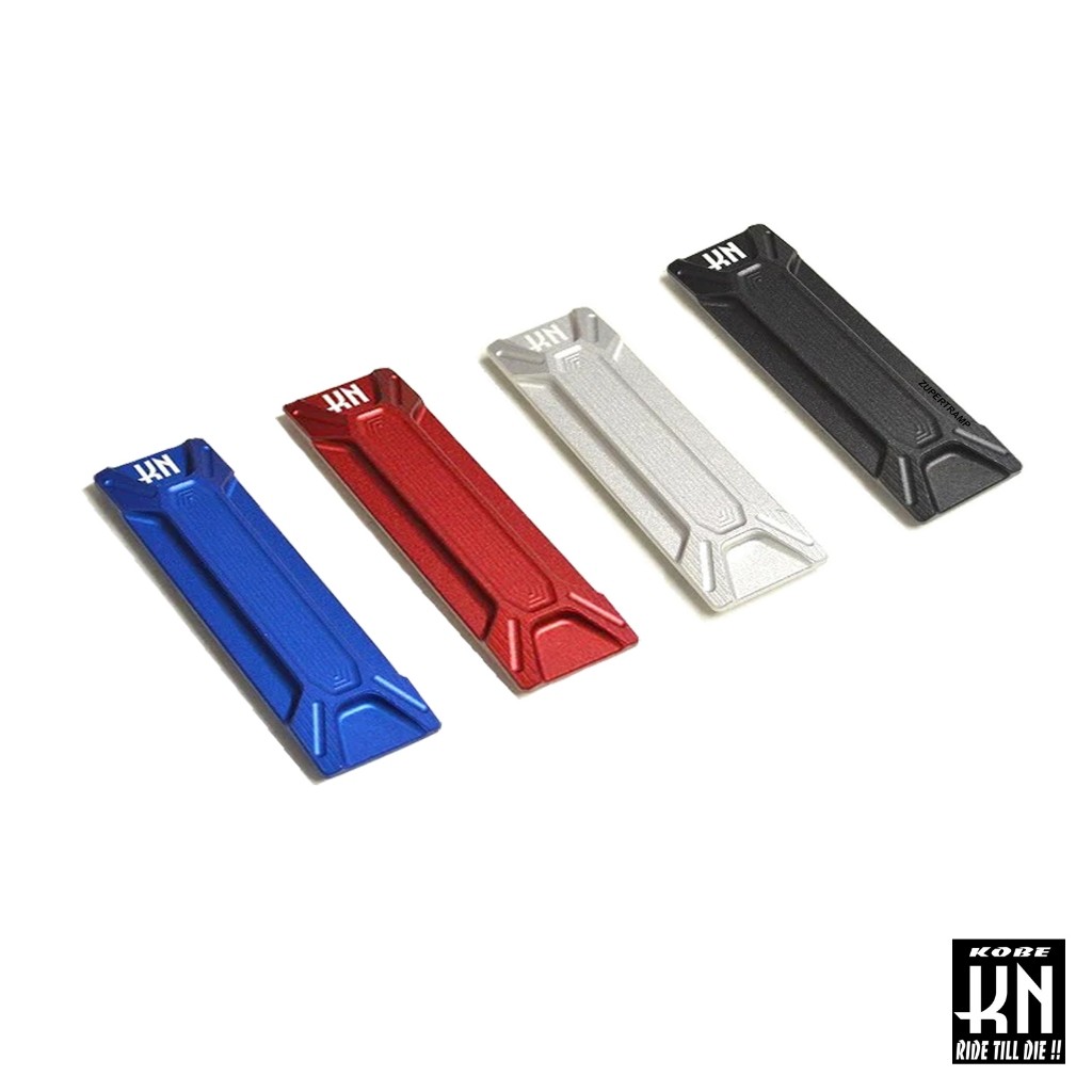 แผ่นปิดเลขโครง KN อลูมิเนียม ใส่ Yamaha Jog แท้ ใหม่