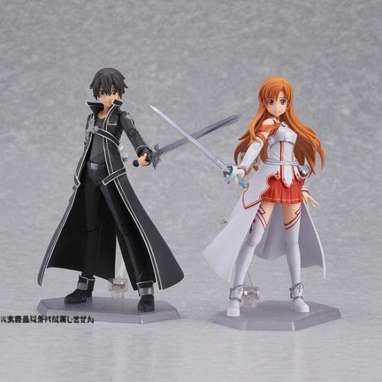 ดาบศิลปะออนไลน์ figma174 Kirito/178 Asuna/248 Kiriko Kiritani Kazuto Super Hands-on