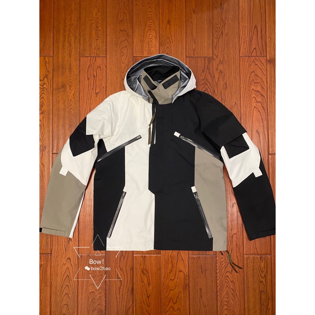 Acronym J1B-GT City Function Multi-Pocket Waterproof Windproof Jacket Hooded Jacket การจับคู่สี Dark