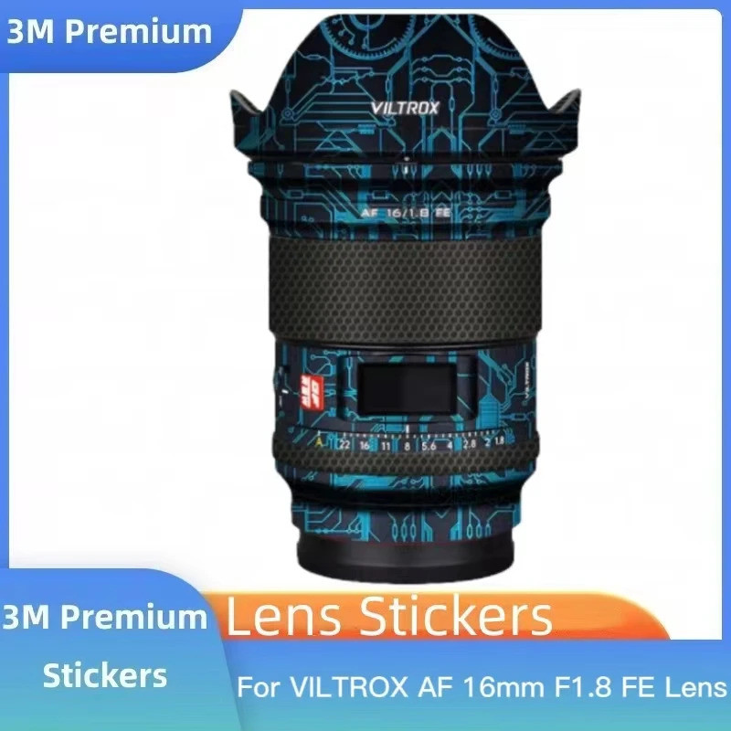 สําหรับ VILTROX AF 16 มม.F1.8 FE Decal ไวนิลห่อฟิล์มเลนส์กล้อง Body สติกเกอร์ป้องกัน Coat AF16F1.8 1
