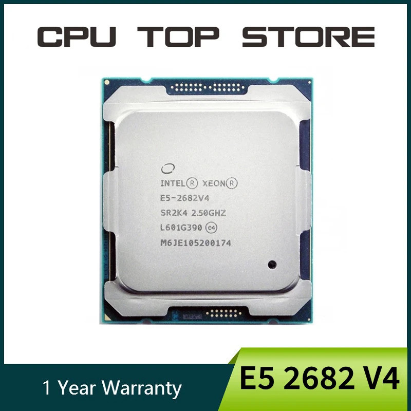 Intel เป็น Strong E5 2682 V4 2682V4 2.5 GHz 16 Core LGA 2011-3 โปรเซสเซอร์ CPU