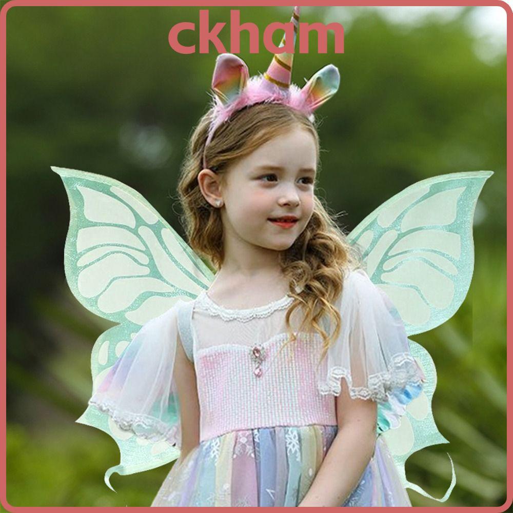 CKHAM Fairy Wings, Novelty Dress Up Angel Wings, Elf Halloween Costume Sparkling Butterfly Wings สํา