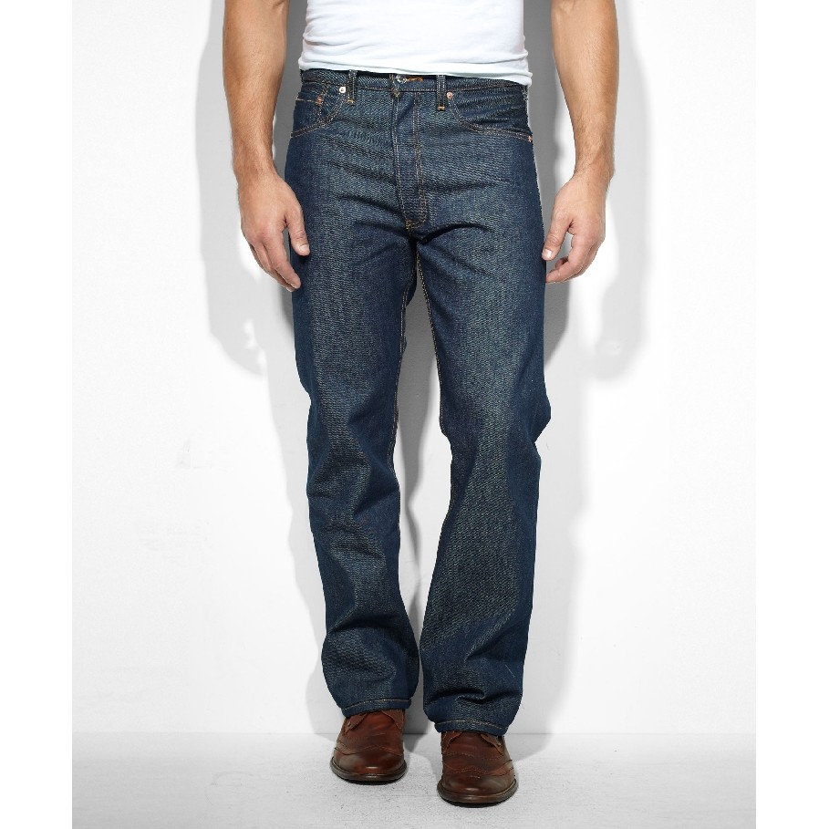 Juma Town Levis Levis Levis 501STF Classic Male Primary Color Dark Blue Unpainted Original Cow Loose