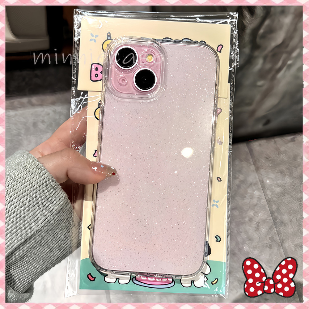 เคสโปร่งใสสำหรับไอโฟน16PROMAX 11 12 13 14plus 15PRO แฟลชหรูหราขั้นสูงกรณีโทรศัพท์มือถือ ป้องกันการชนกัน6/7/8PLUS X/XR/XS