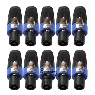 สต็อกพร้อมในกรุงเทพ 10 ชิ้น Professional 4 เสาเสียงปลั๊กลำโพง สำหรับ Neutrik Speakon NL4FC -M6 Twist Lock Connectors