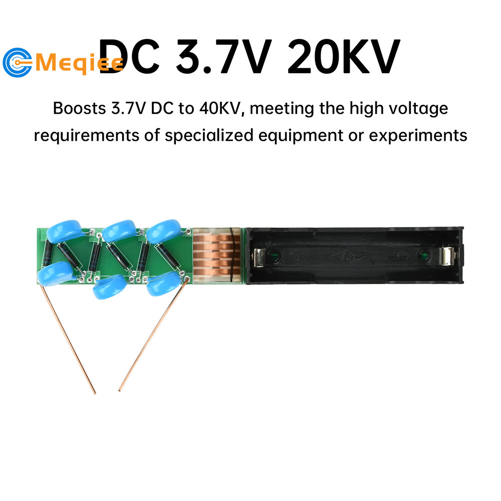 DC3.7V 40KV Battery-Integrated High-Power High-Voltage Module Boost Coil Strong Discharge Module