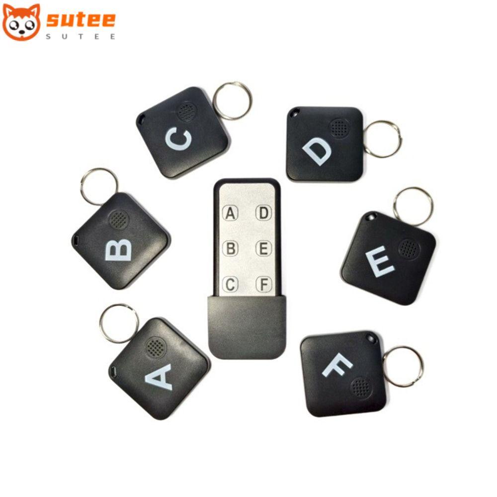SUTEEE Wireless Key Finder, 6 ตัวรับสัญญาณ 1RF เครื่องส่งสัญญาณ RF Key Locator, Remote Locator รีโมทคอนโทรล Anti Lost อุปกรณ์ติดตามกระเป๋าสตางค์สัตว์เลี้ยงกระเป๋าเด็ก