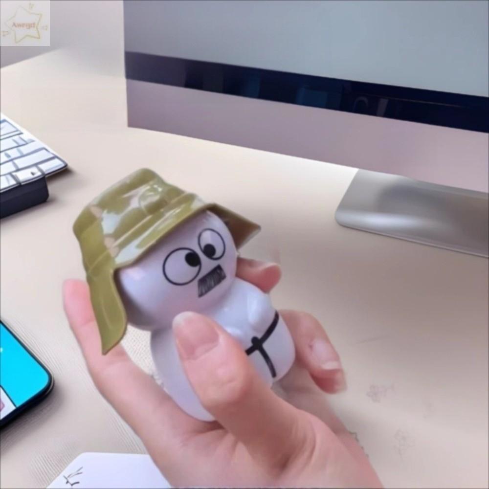 AWNGD Baga Voice Toy, Widget Voice Widget พวงกุญแจควบคุมเสียง, เครื่องประดับเดสก์ท็อป 8 ซม. เด็ก