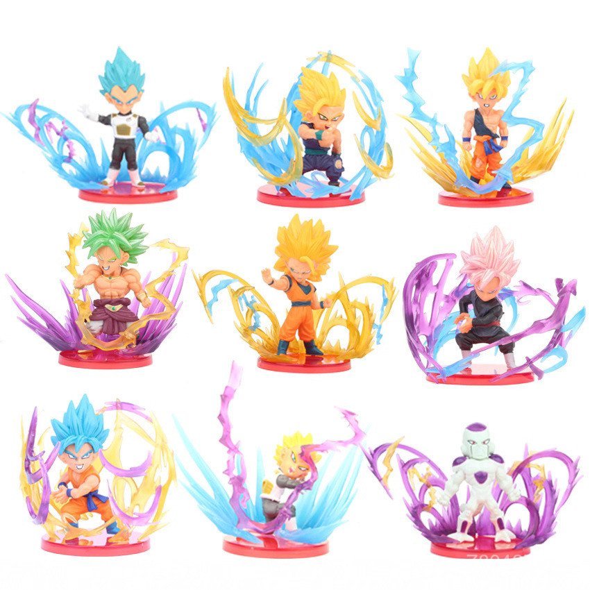 Douqi Dragon Ball Goku สไตล์ WCF ตุ๊กตา Vegeta ฉาก Broly Dragon Ball Douqi 9 เครื่องประดับ Q CP91