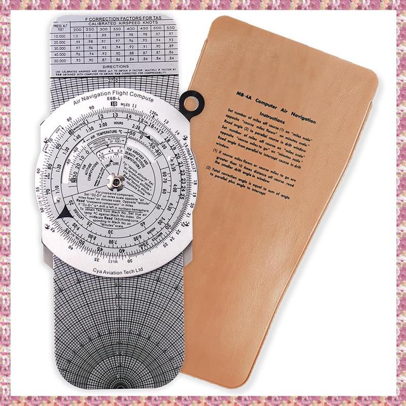 [VCPR] E6B Metal Flight Computer,Aviation Aluminium Flight Computer,Aviation Pilot Calculator Standa