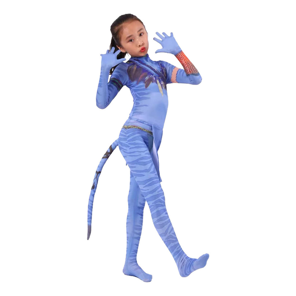ชุดเครื่องแต่งกาย Avatar 2 สำหรับเด็ก Halloween ลุค jumpsuit พร้อมสวมใส่ง่าย ราคา ถูกที่สุด ดีลบีเคเค แกลเลอรีภาพที่ 3