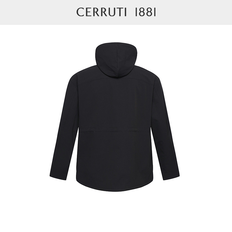 CERRUTI 1881 แจ็กเก็ตฮูดWindbreakerแบบคลุมศีรษะ สำหรับผู้ชาย ฤดูใบไม้ร่วง-หนาว รหัส:C4651EI011