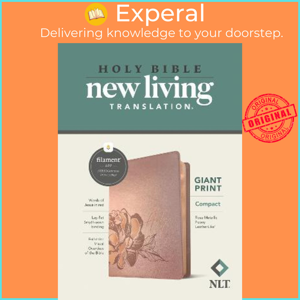 NLT Compact Giant Print Bible, Filament Enabled Edition (สีแดงโดย Tyndale (ฉบับ US, ปกอ่อน)