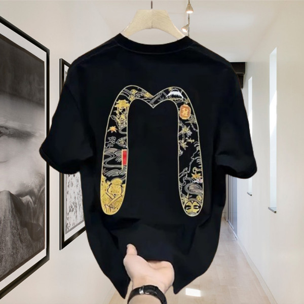 เสื้อยืดบ๊อกซี่ฟิต Evisu 100% คอotton สินค้าแท้ สำหรับทั้งชายและหญิง