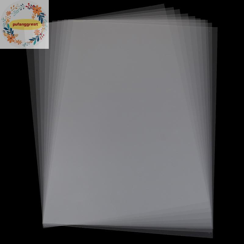 Pufanggreat 10 ชิ้น A4 Inkjet Laser Printing Transparency Film กระดาษถ่ายภาพ PCB Stencils TH