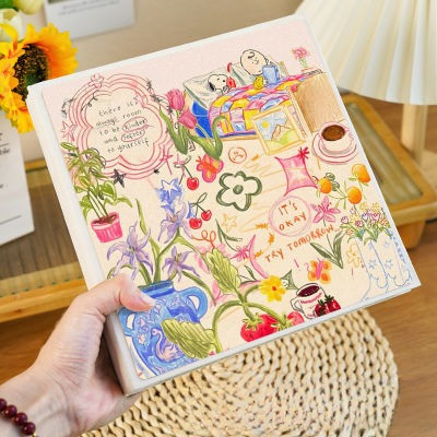 อัลบั้มรูปขนาด 6 นิ้ว DIY เคลือบด้วยมือ ติดเองได้ ขนาด 3 4 5 6 7 นิ้ว สำหรับครอบครัวและการเจริญเติบโตของทารก