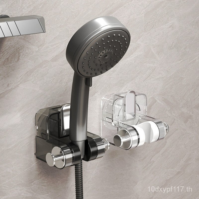 ปรับฝักบัวดูดถ้วยที่มีประโยชน์เครื่องมือฝนเจาะฟรีชั้นวางฝักบัวเด็กวงเล็บหัวฝักบัวคงที่ที่ถอดออกได้ใน