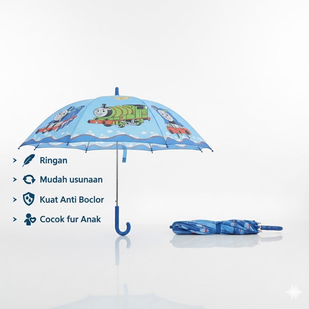 ร่มเด็กตัวละครพิมพ์ลายเต็มป้องกันการรั่ว / ร่มเด็ก 40553-19