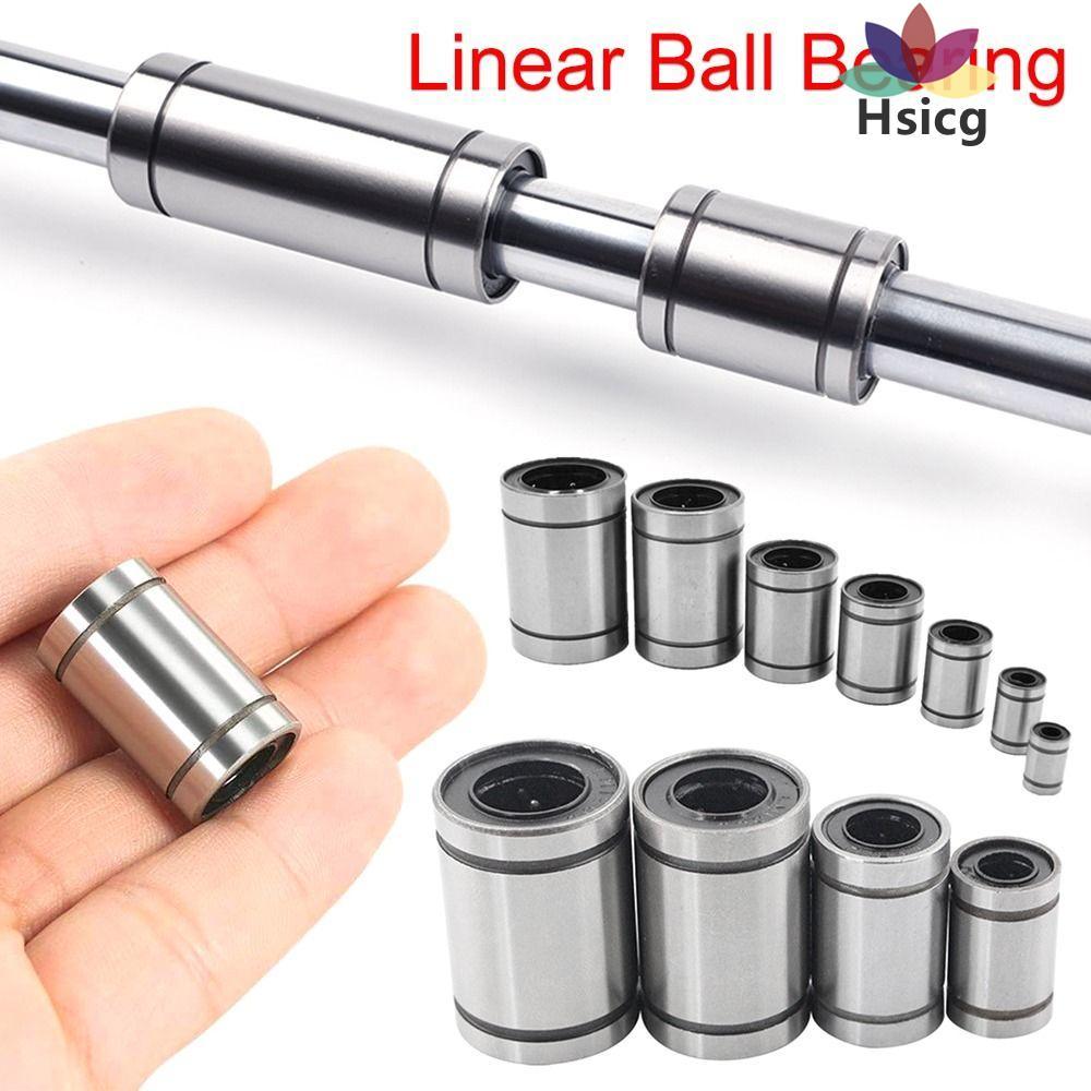 HSICG Bushing เหล็กโครเมียมสําหรับเครื่องพิมพ์ CNC Part LM8UU LM10UU LM12UU LM16UU