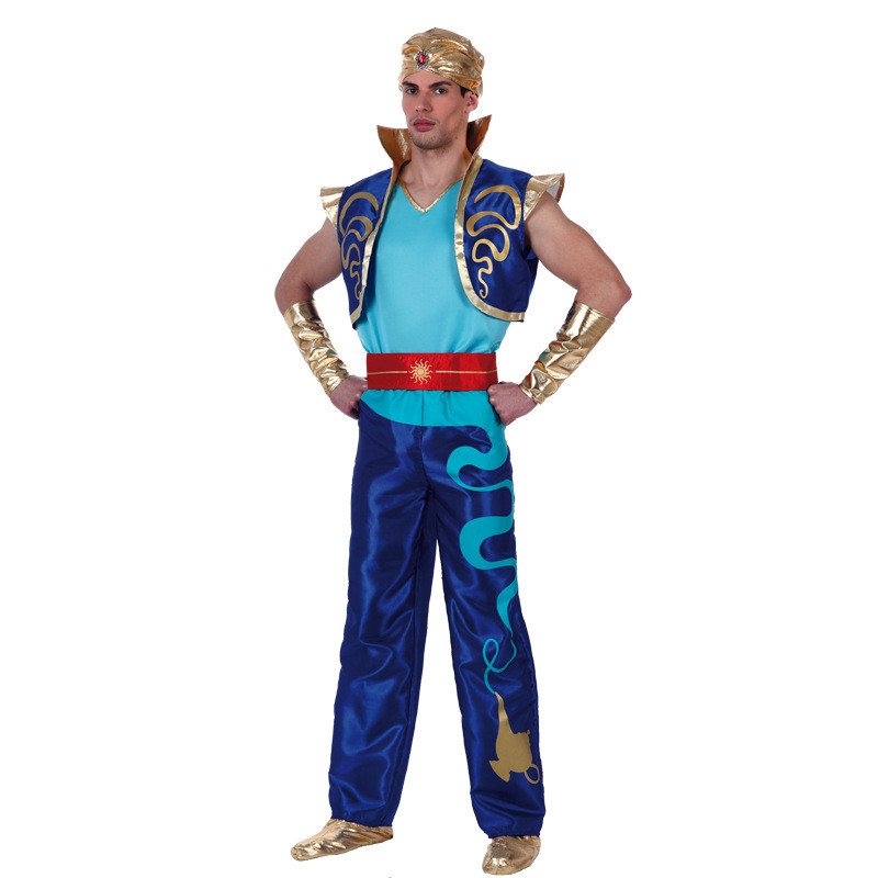 เครื่องแต่งกายคอสเพลย์ Halloween แบบ King Arabia และ Aladdin Magic Lamp สำหรับงานปาร์ตี้และแสดงบนเวที