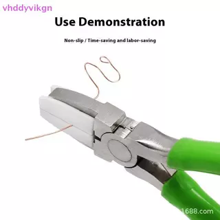 VHDD 1 ชิ้นคีมจมูกแบนคีมไนลอนคู่เครื่องประดับ Plier ลวด Straightener Craft และ DIY ชุดเครื่องมือสําหรับเครื่องประดับทํา TH