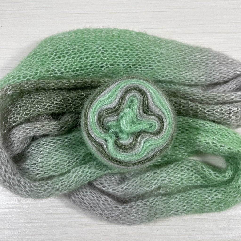 ใหม่แฟชั่นส่วนย้อม Mohair เส้นด้ายย้อม Mohair หักย้อม Mohair เส้นด้าย Handmade เสื้อกันหนาวผ้าถักนุ่