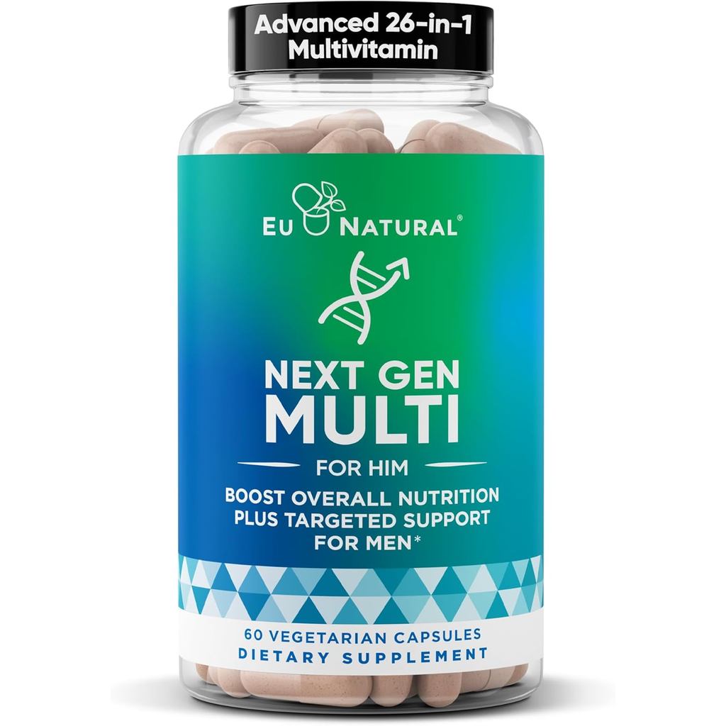 Next Gen Multi for Him Advanced Mens อาหารเสริมวิตามินรวม – 26-in-1 Multiblend for Beard & Hair Grow
