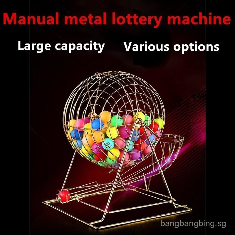 ber Lottery Shake Lucky Ball Picking Machine Metal Lottery Machine Large Shaking Ball Lottery Machin